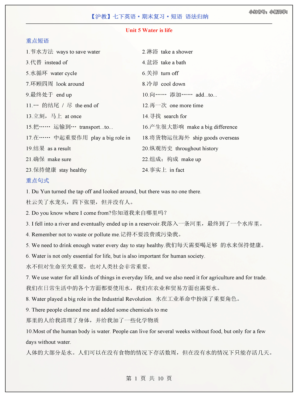 【沪教】七下英语期末复习短语，语法归纳_页面_1.png